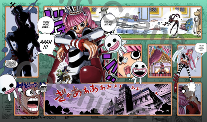 Perona One Piece TCG Playmat (Black and Green)